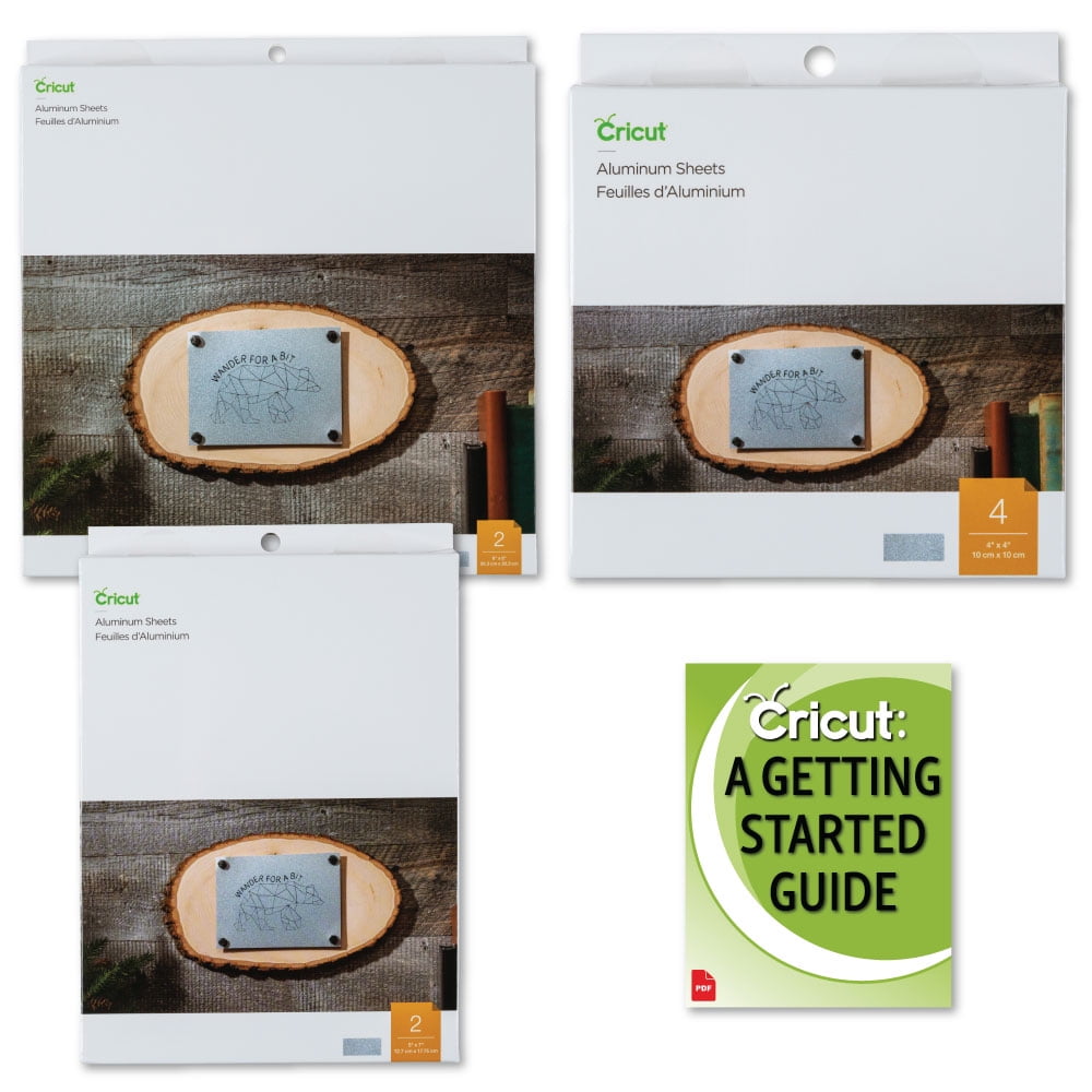 Cricut Aluminum Sheets Bundle (4x4, 5x7, 8x8)
