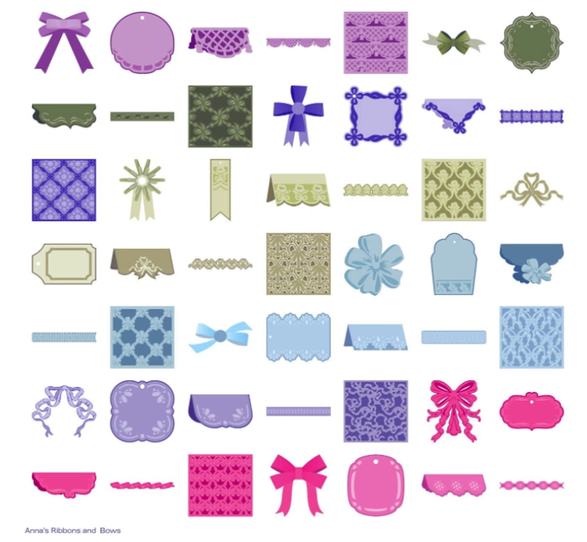 Cricut Anna's Ribbons & Bows Cartridge
