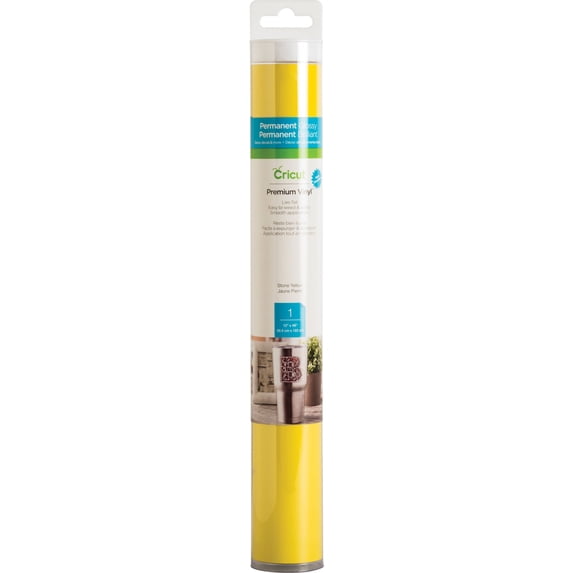 Cricut Basic Vinyl, Yellow - 12"x48"