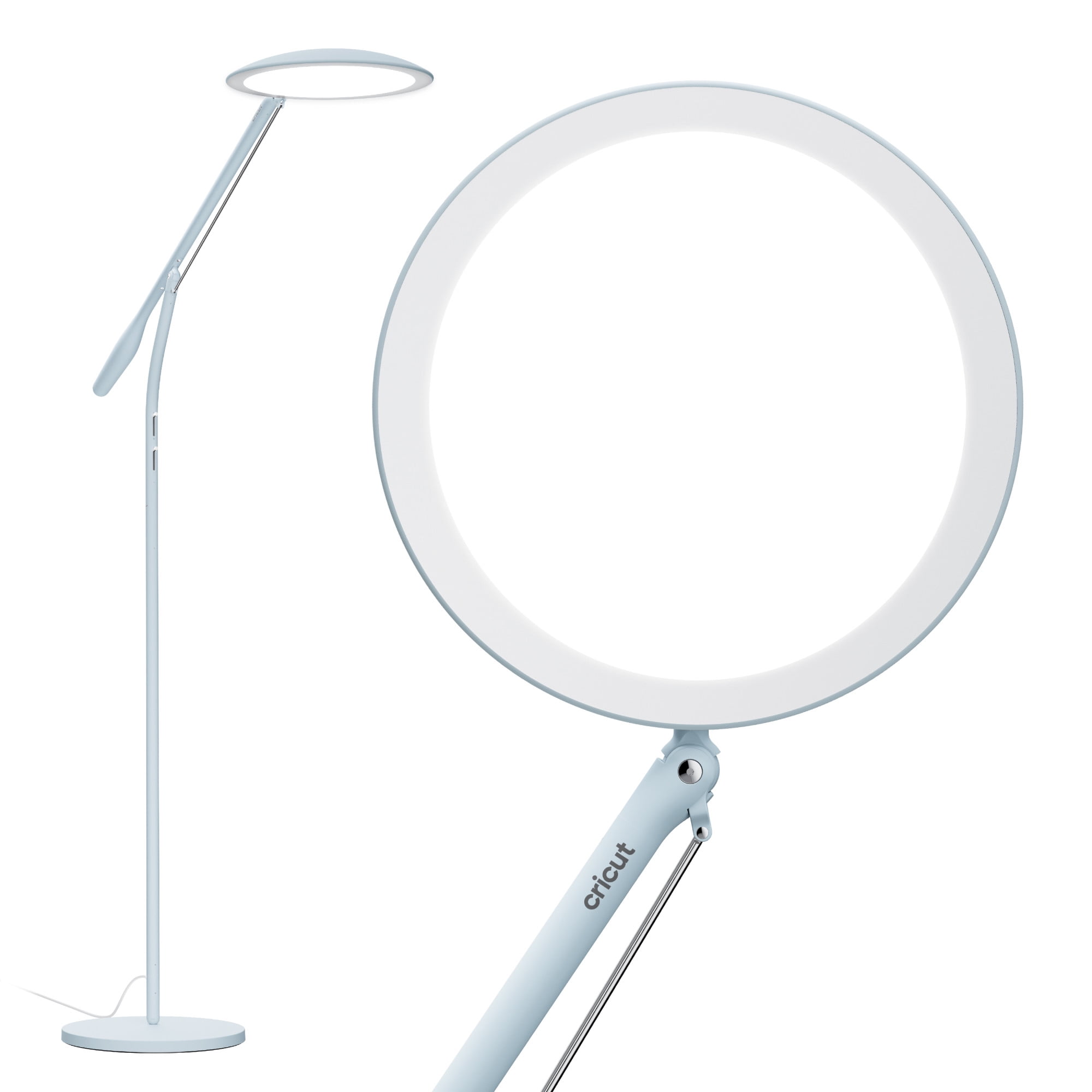 Adjustable Mist LED Floor Lamp with Warm to Cool White Light