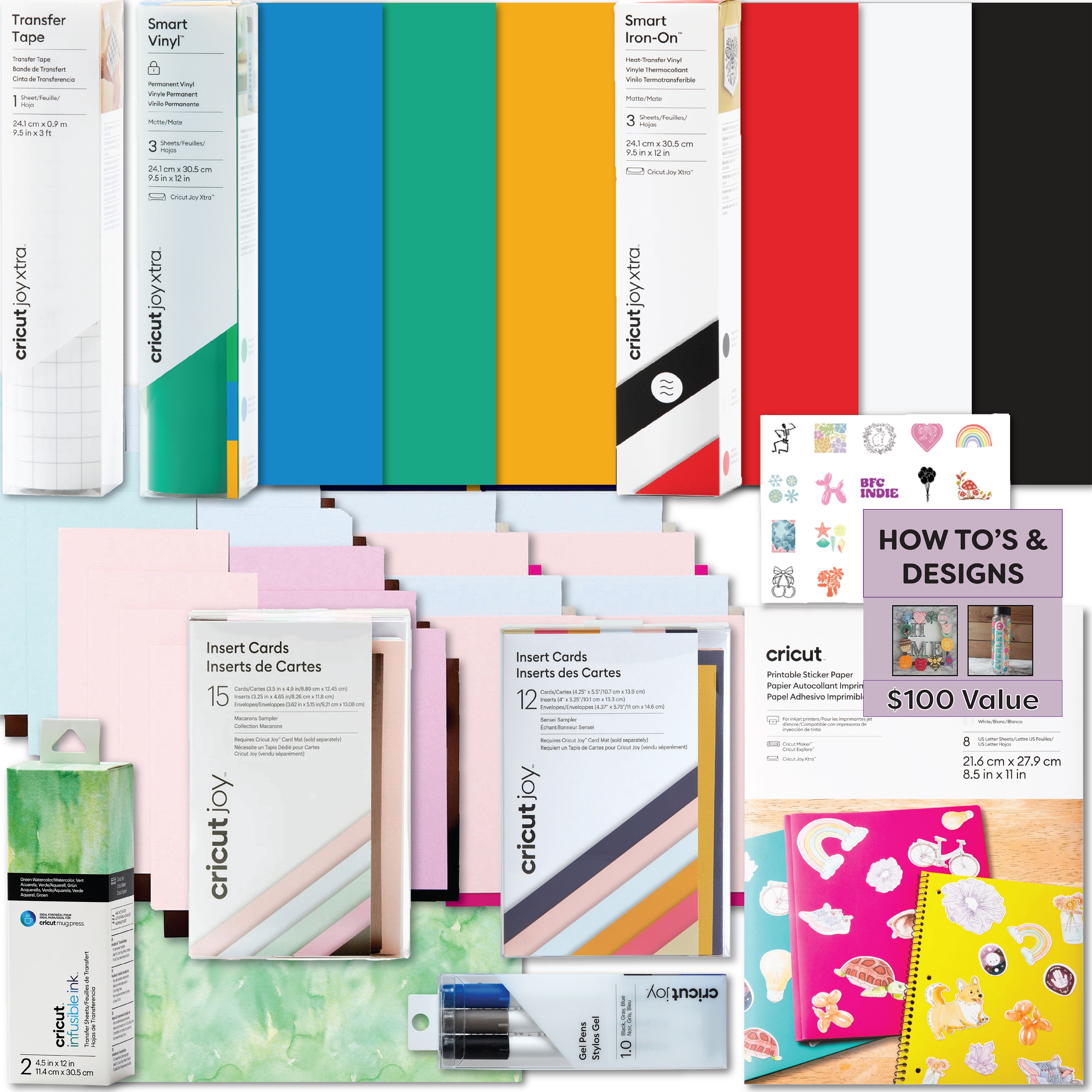 Cricut  Materials Bundle Starter Set Kit for Joy Xtra