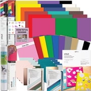 Cricut Deluxe Materials Bundle with Vinyl and HTV for Maker & Explore