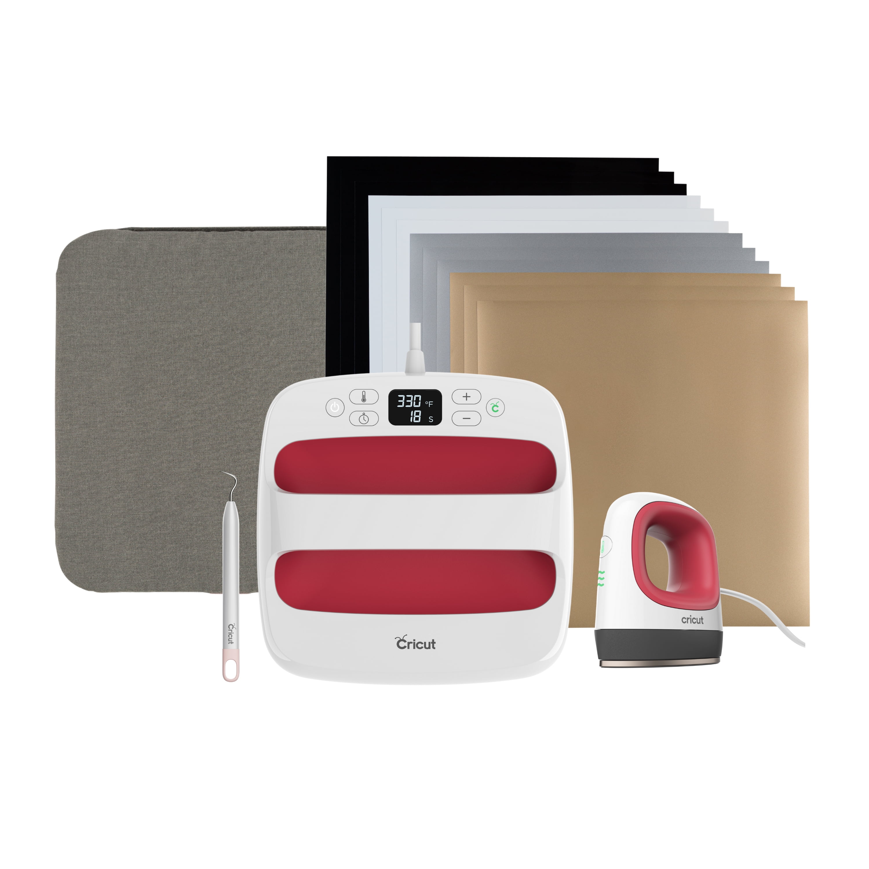 Cricut bärväska kompatibel med Cricut Easy Press Mini, Grå, Kompakt :  : Hobby & hantverk