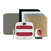 Cricut Easy Press 2 Bundle with Cricut Mini Raspberry, 9 x 9 Mini Heat Press and Accessories