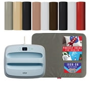 Cricut Easy Press 3 12x10 - Blue Heat Press Machine with Mini Samplers Classic, Neutrals, Elegance and Easy Press 12x12 Heat Mat