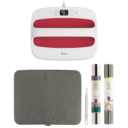 Cricut EasyPress 2 in Raspberry + Iron-on Starter Kit