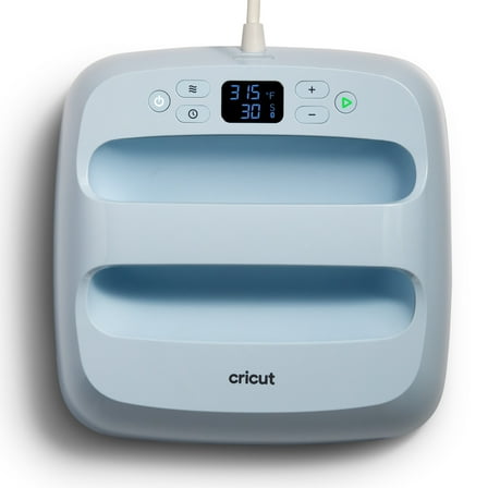 Cricut EasyPress 3 - 9 in x 9 in - Bluetooth-Enabled Handheld Heat Press Machine, Blue