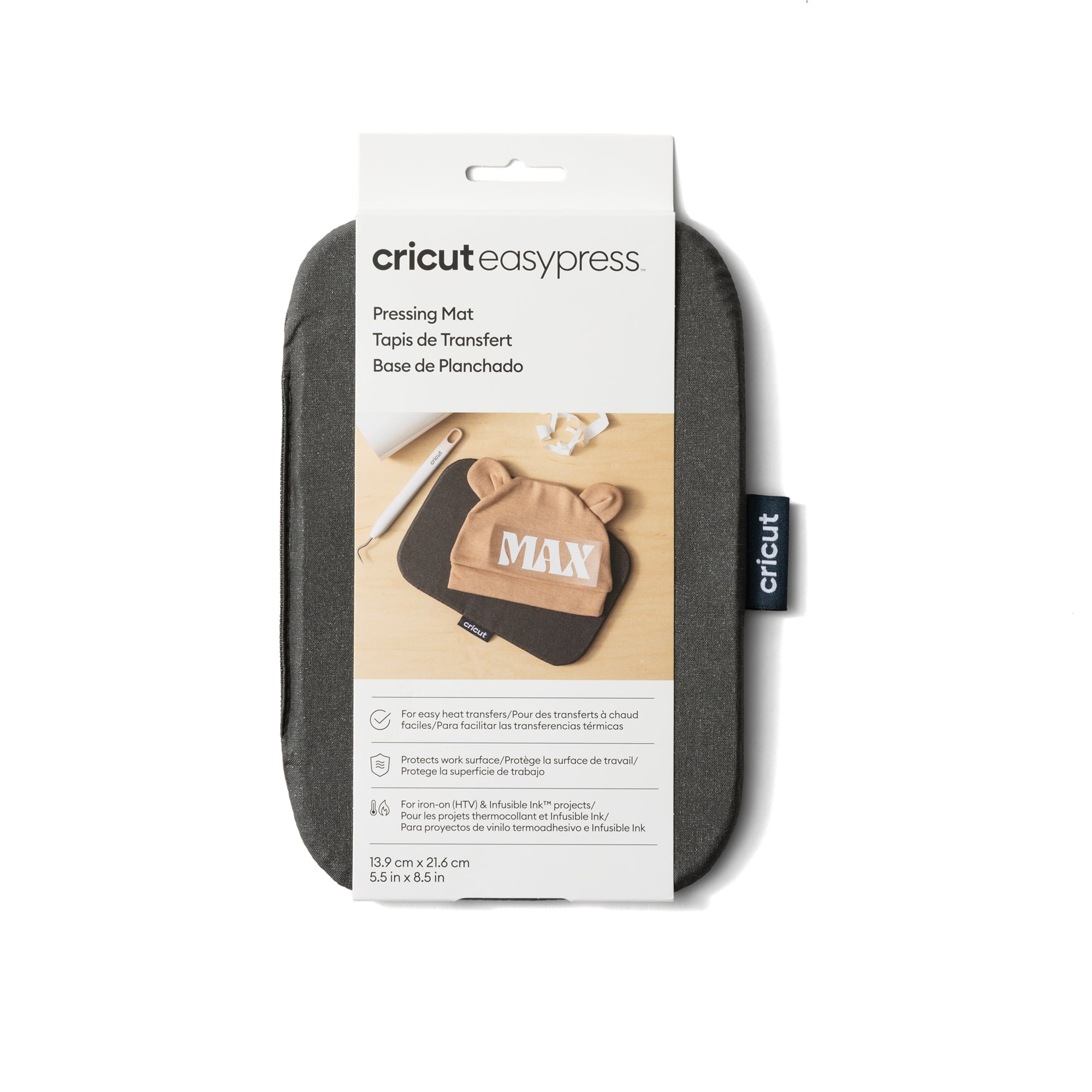 Cricut EasyPress® Mat, 5.5 in x 8.5 in, 8.5" x 5.5",Gray