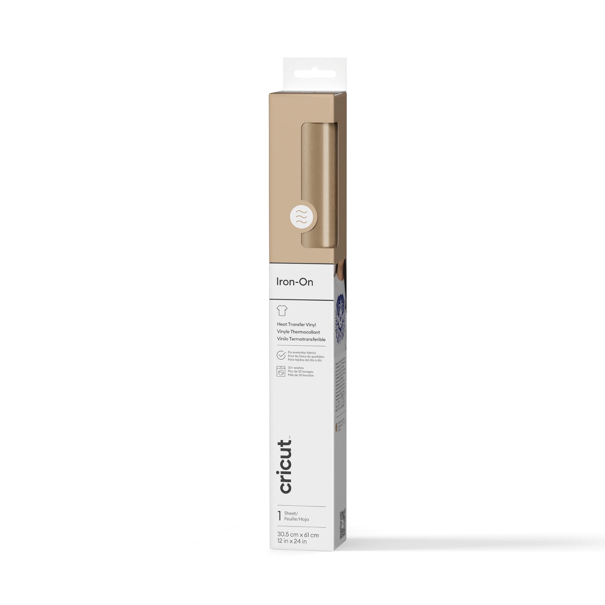 Cricut Iron-On (2 ft), Gold, 12 x24, Roll