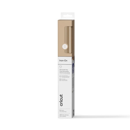 Cricut Iron-On (2 ft), Gold, 12 x24, Roll