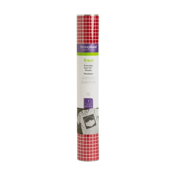 Cricut Everyday Iron-On Mosaic Squares, Red