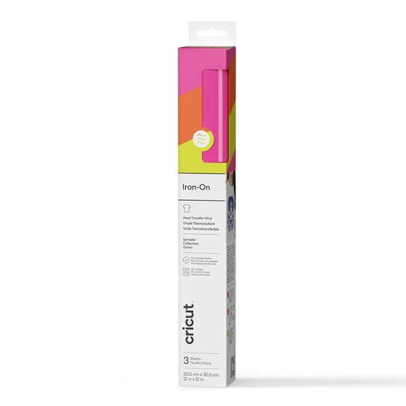 Cricut Iron-On, Neon Glow Sticks Sampler (3 ct), 12 x12, Roll