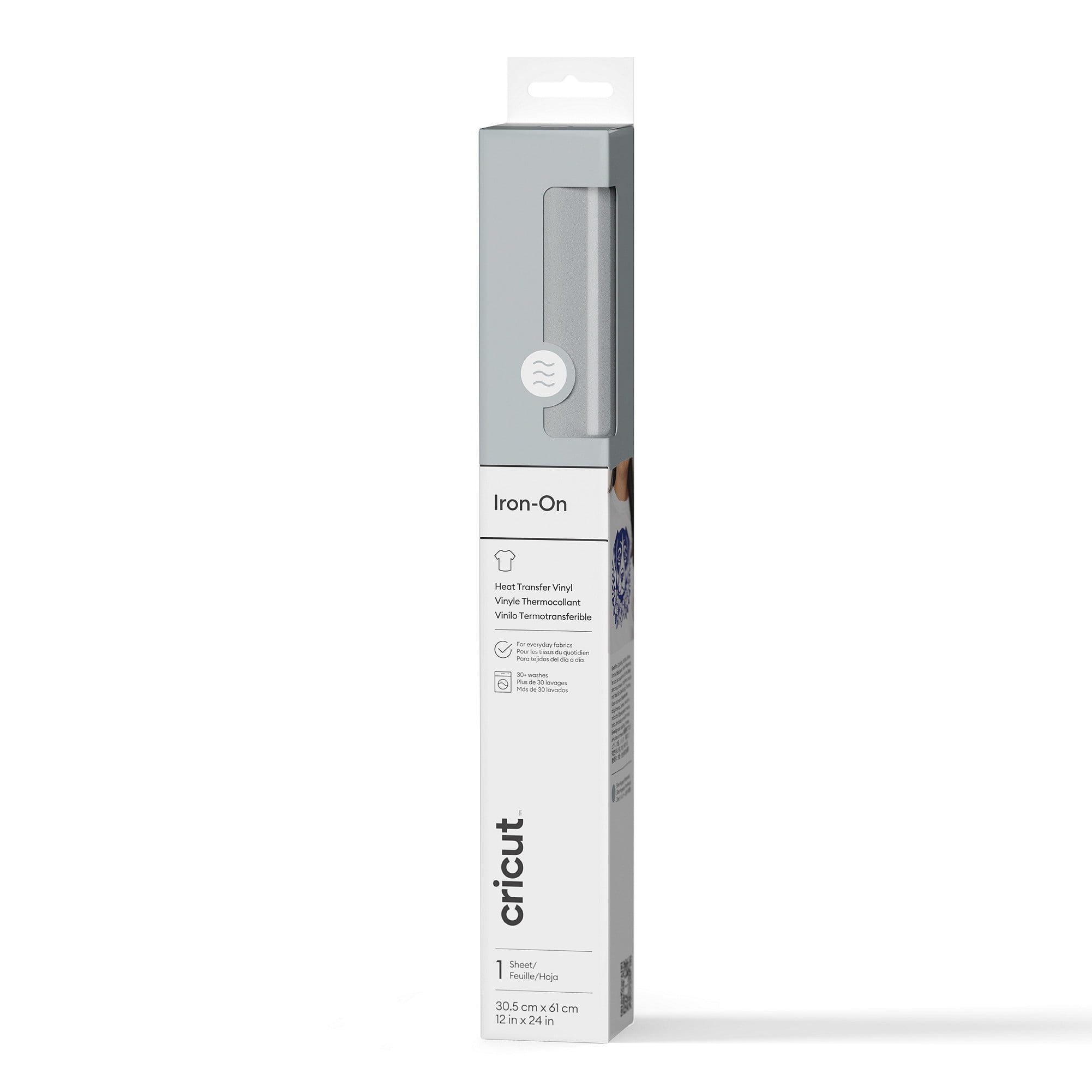 Cricut Iron-On (2 ft), Silver, 12 x24, Roll