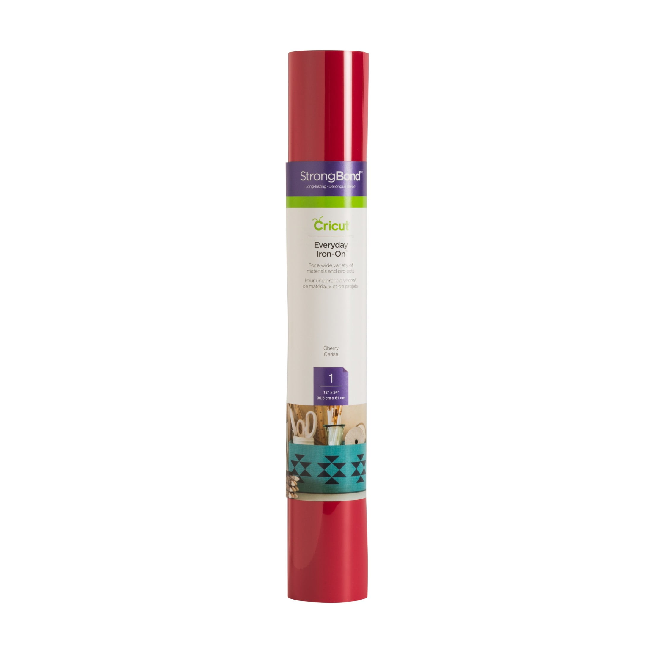 Cricut Iron-On (2 ft), Cherry, 12 x24, Roll