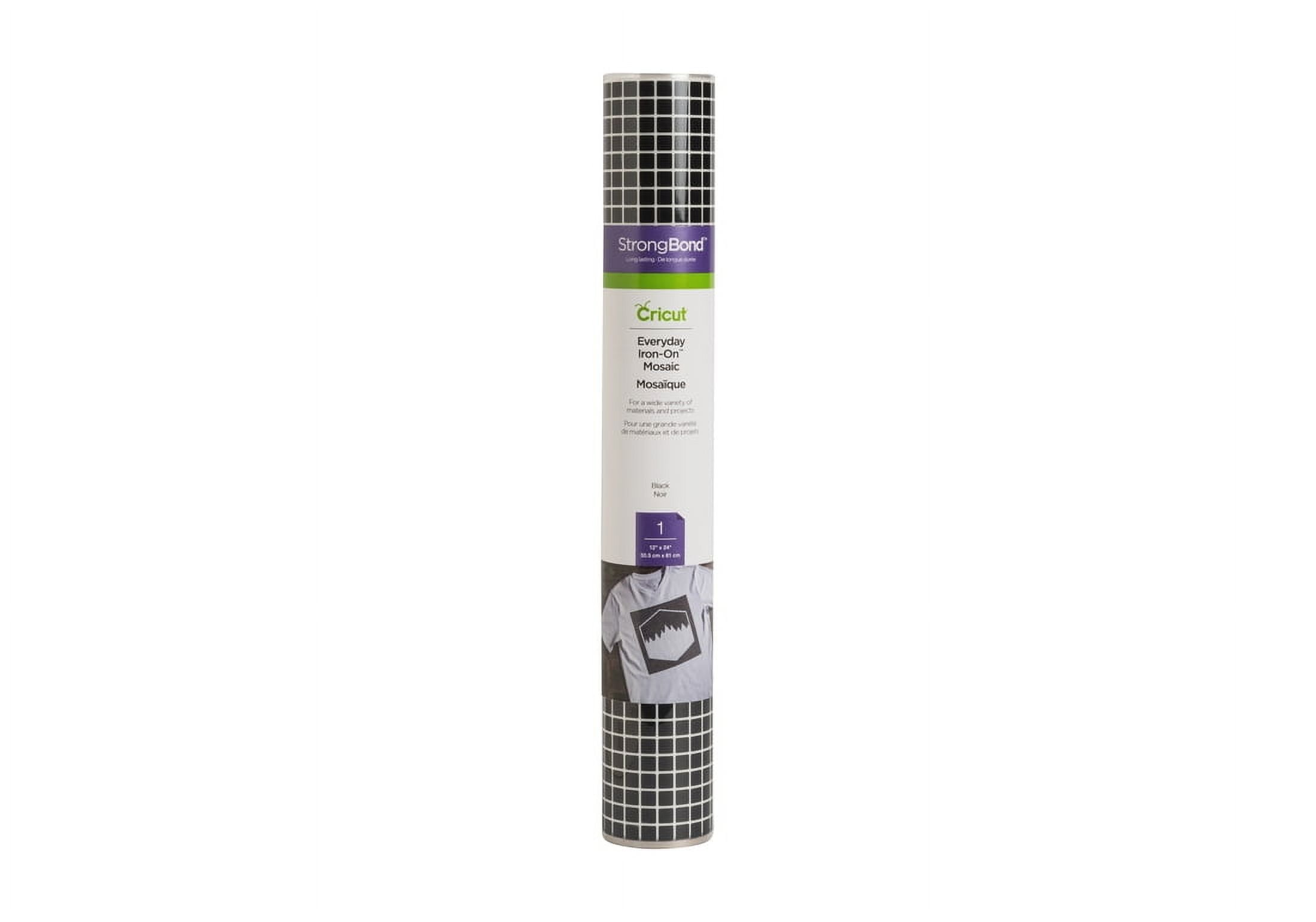 Cricut® Everyday Iron-On™ Vinyl Mosaic Squares, Black, 12" x 24"
