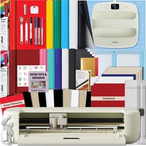Cricut Explore 5 Cutting Machine Essentials Bundle + EasyPress SE, Rainbow Vinyl & Iron-On Samplers
