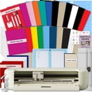 Cricut Explore 5 Cutting Machine Essentials Bundle with Smart Vinyl & Heat Transfer Vinyl Sheets