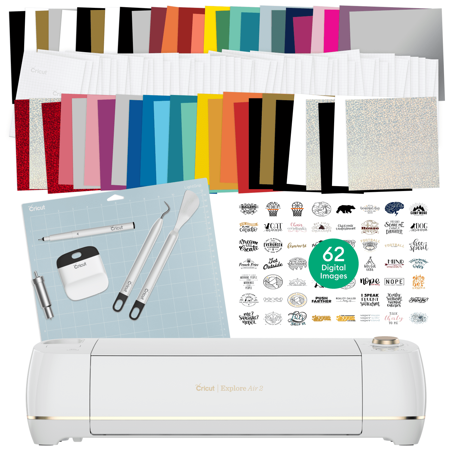 Cricut Explore Air 2 Smart Die-Cutting Machine + Vinyl