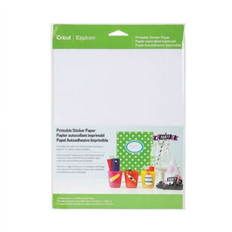 Explore Printable Sticker Paper, 8.5 x 11, White, 10/Pack Explore Printable Sticker Paper, 8.5 x 11, White, 10/Pack