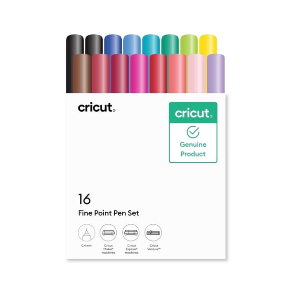 CricutĀ® Fine Point Pen Set, 0.4 mm (16 ct)