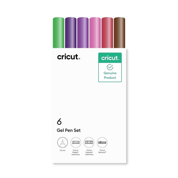 Cricut® Gel Pen Set, 1.0 mm (6 ct)