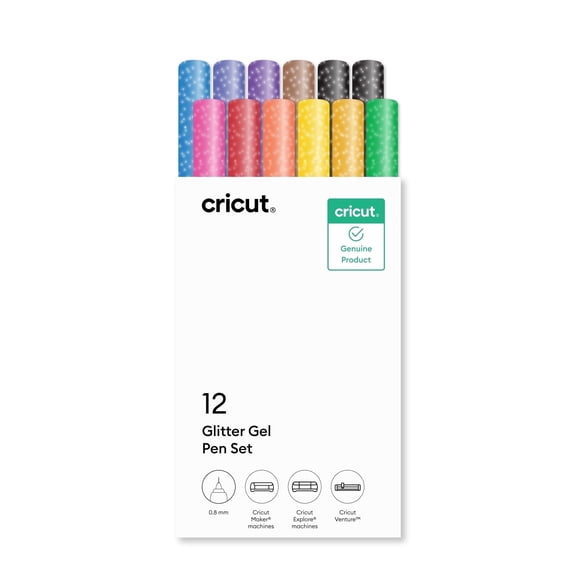 Cricut® Glitter Gel Pen Set, 0.8mm (12 ct)