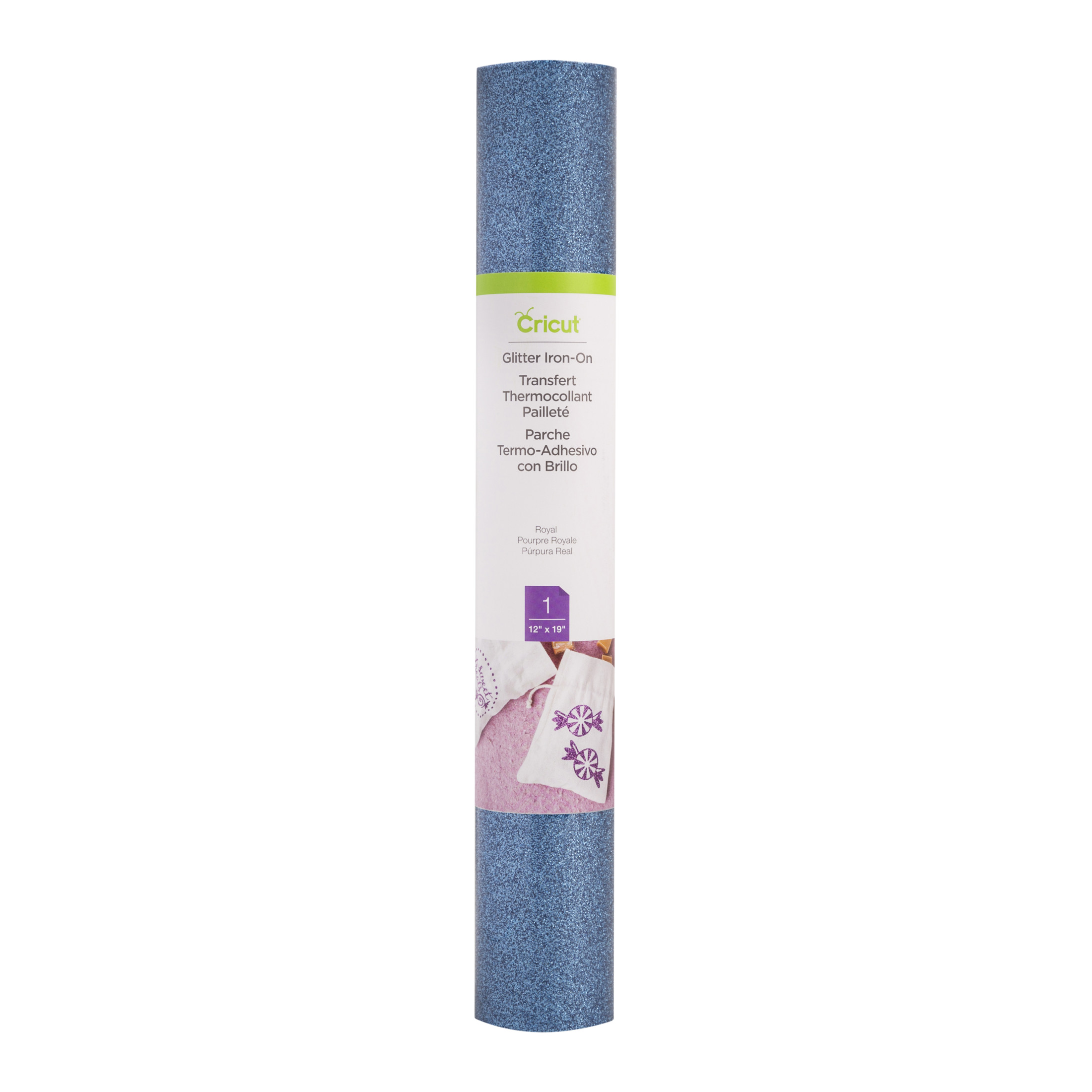 Cricut Iron On Glitter Royal: Termoadesivo Glitter Blu Per Personalizzare Magliette E Tessuti