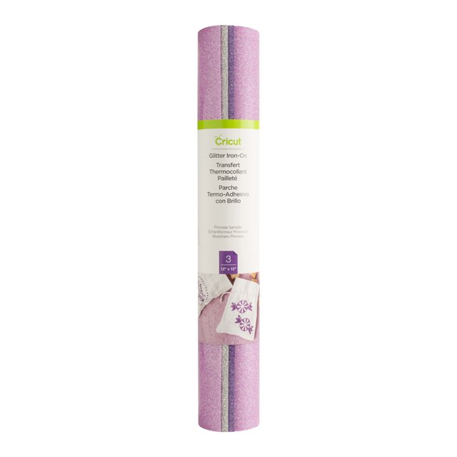 Cricut® Glitter IronOn™ Vinyl Sampler, Princess, 12" x 12"