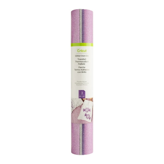 Cricut Glitter Iron-on Sampler, Princess, 12" x 12"