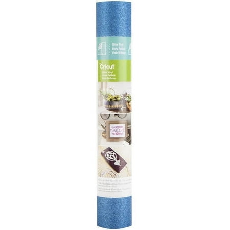 Cricut Glitter Vinyl: Blue, 12 x 48 inches