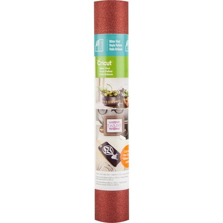 Cricut Glitter Vinyl: Crimson Red, 12 x 48 inches