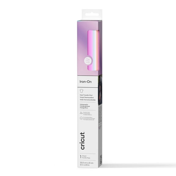 Cricut Holographic Iron-On, Blue, 12" x 24", Roll