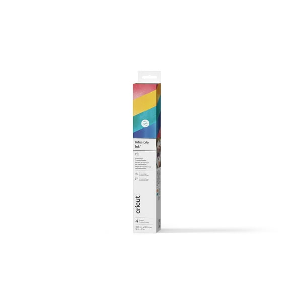 Cricut Infusible Ink Sheets Pattern 12x12(4), Splash Pad, 12" x 12",Sampler