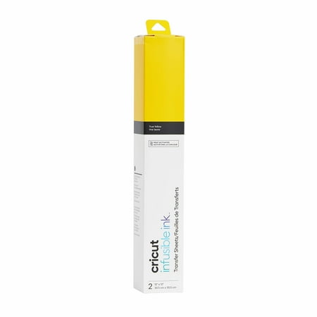 Cricut® Infusible Ink Sheets Solid (2), True Yellow, 12" x 12"