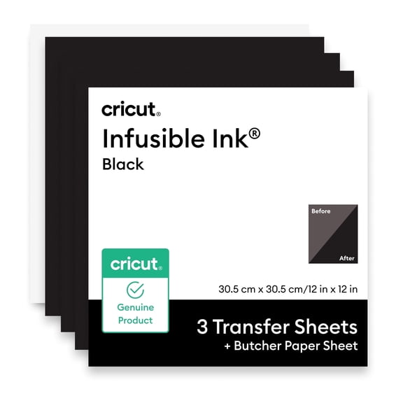 Cricut® Infusible Ink® Transfer Sheets, 12" x 12",Black