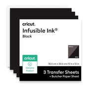 Cricut Infusible Ink 12" x 12" Black Transfer Paper 3 Sheets