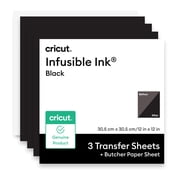 Cricut  Infusible Ink  Transfer Sheets, 12 x 12 3 Count, Black
