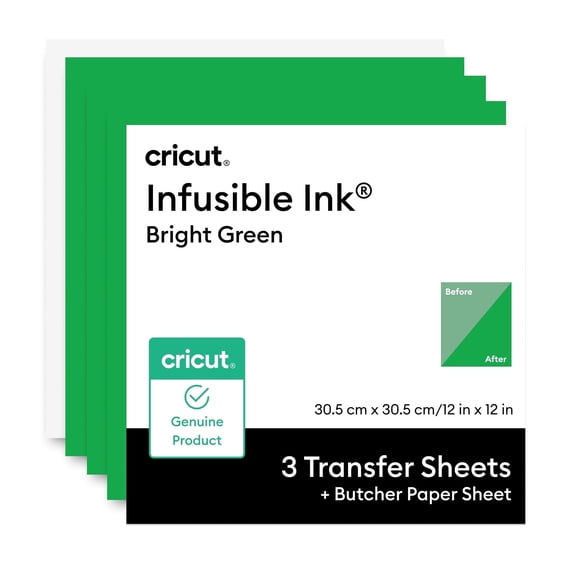 Cricut® Infusible Ink® Transfer Sheets, 12" x 12",Bright Green