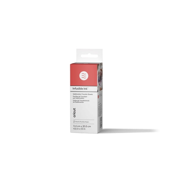 Infusible Ink Transfer Sheets (2 ct), 4.5" x 12",CHERRY RED