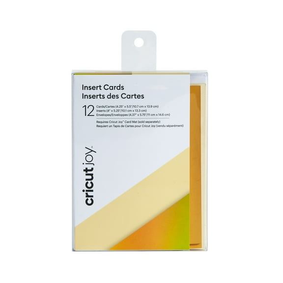 Cricut Insert Cards, Cream/Gold Matte Holographic - R20 (12 ct), 4.25" x 5.5"