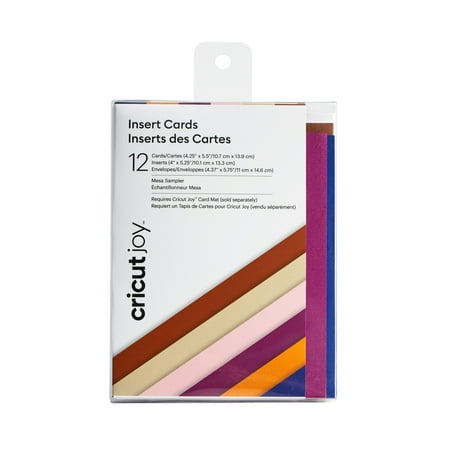 Cricut Insert Cards, Mesa Sampler - R20 (12 ct), 4.25" x 5.5"