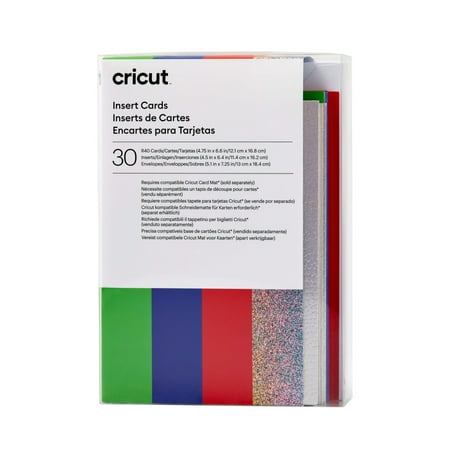 Cricut Insert Cards, Rainbow Scales Sampler - R40 (30 ct), 4.75" x 6.6"