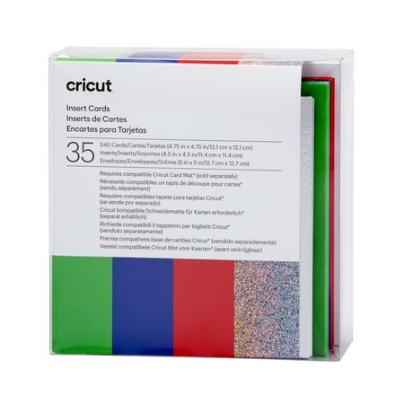 Cricut Insert Cards, Rainbow Scales Sampler - S40 (35 ct), 4.75" x 4.75"