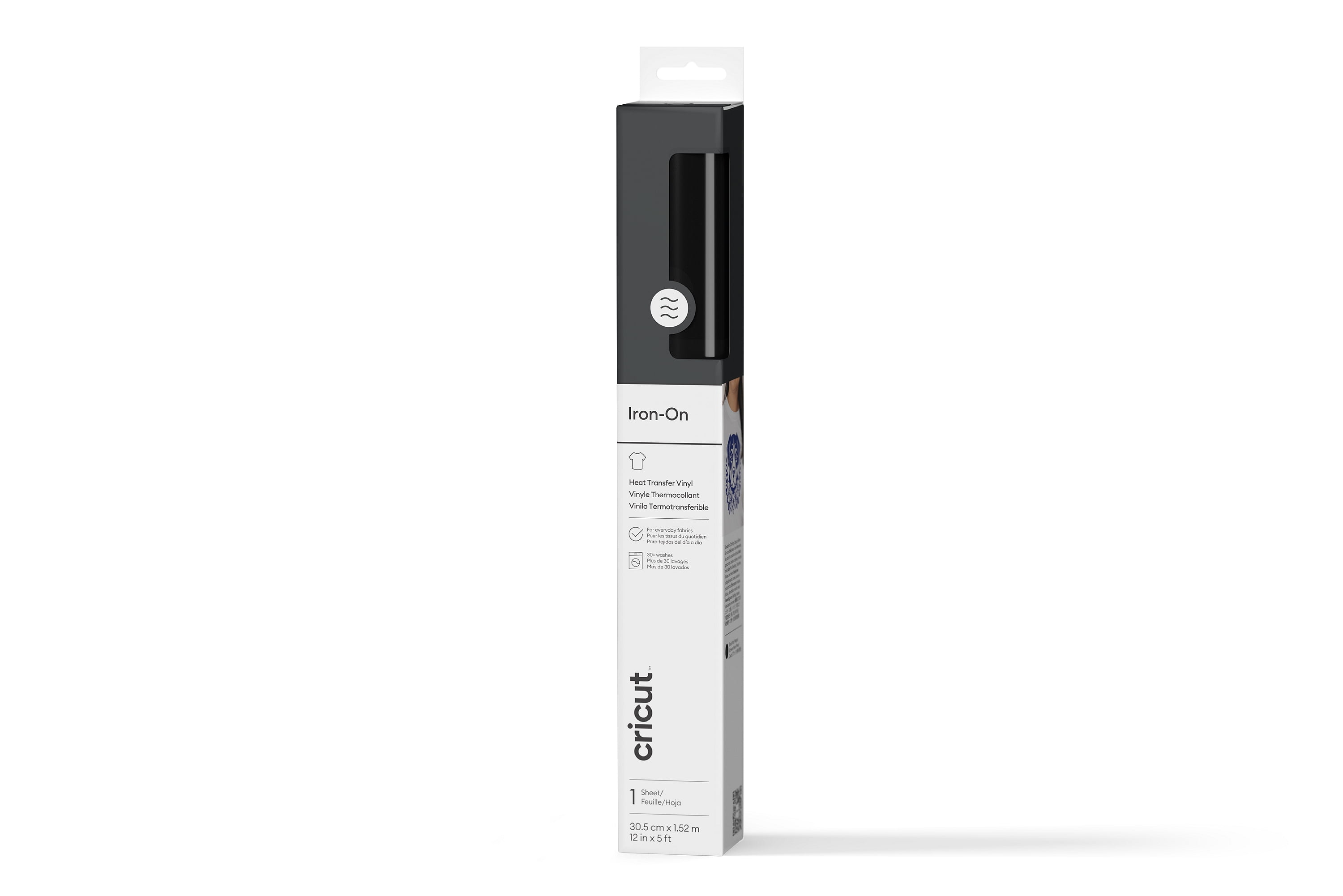 Cricut® Iron-On™ Vinyl (2 ft), 12 x24, Black
