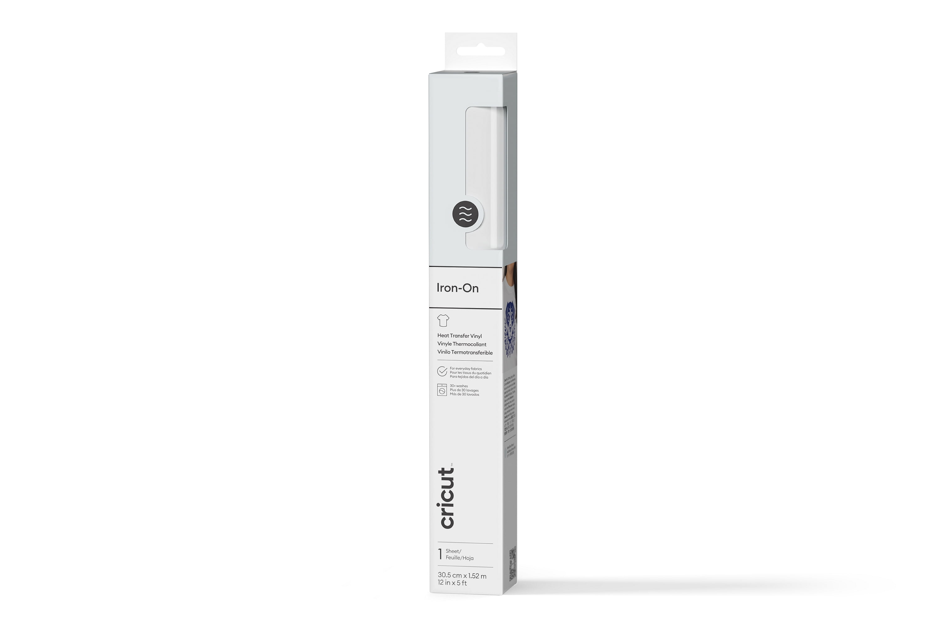 Cricut® Iron-On™ Vinyl (5 ft), 12 x 5ft, White