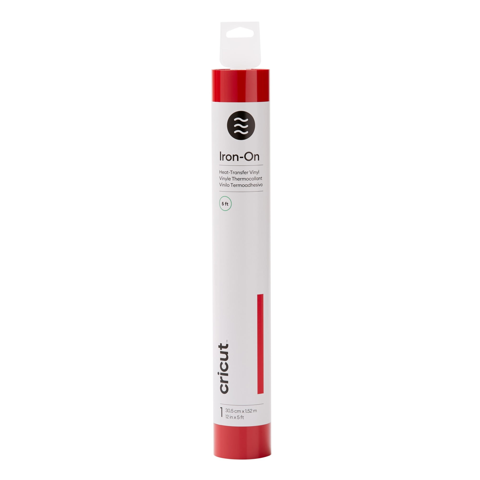 Cricut Iron-on Vinyl Roll 12 in x 5 ft - Red