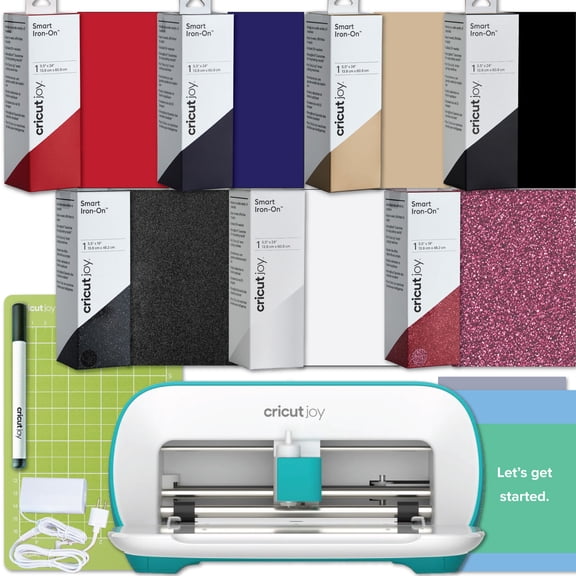 Cricut Joy Cutting Machine Bundle with 7 Smart Iron-On Rolls - Compact Vinyl Cutter for Custom Apparel & DIY Crafts