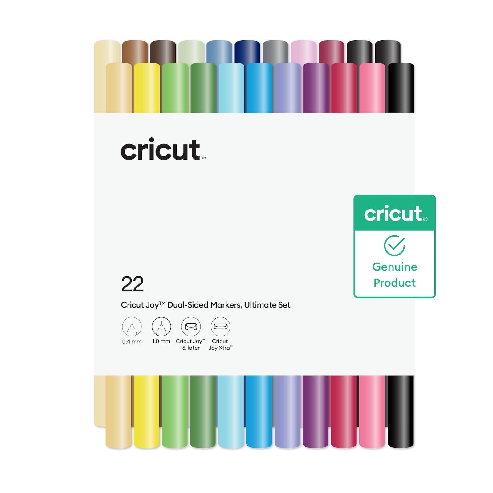 Cricut Joy Dual-Sided Markers, Ultimate Set - 22 Count - For use