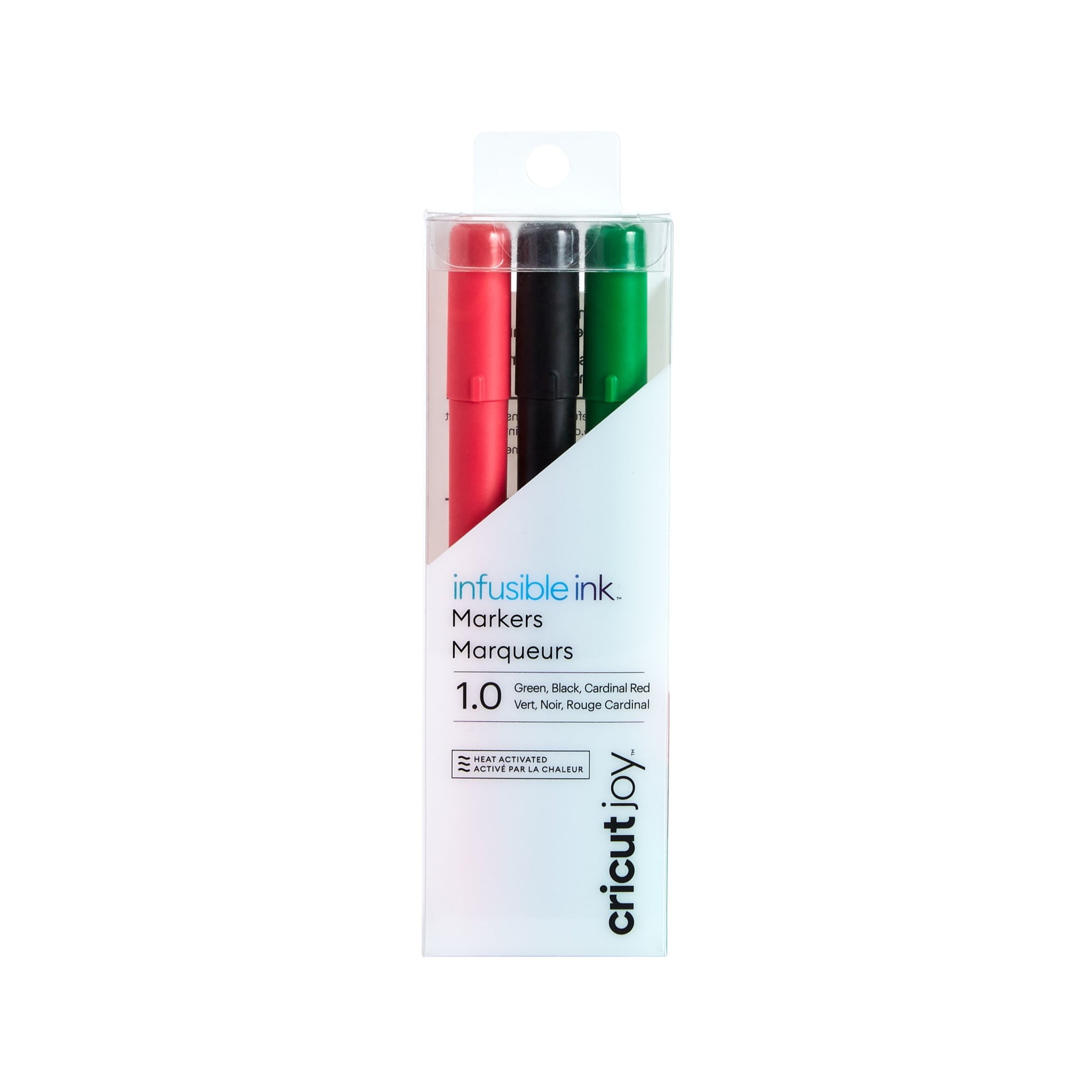Cricut Joy™ Infusible Ink™ Markers 1.0, Black/Red/Green (3 Ct), Medium Point