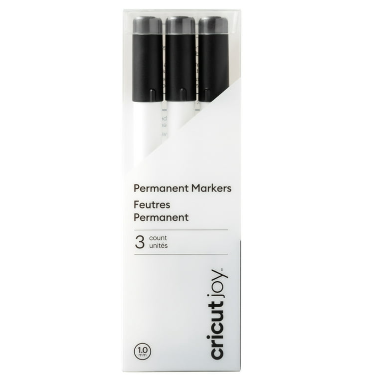 Cricut Joy Permanent Markers 1.0 mm, Black (3 Pack)